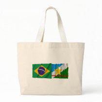 Roraima & Brazil Waving Flags bags