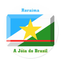 Roraima Flag Gem stickers