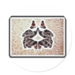 Rorschach Fractal 2 Sticker