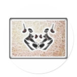 Rorschach Fractal 3 Sticker