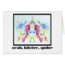 Rorschach Inkblot 10 Greeting Card