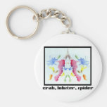 Rorschach Inkblot 10 keychains