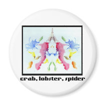 Rorschach Inkblot 10 magnets