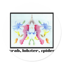 Rorschach Inkblot 10 stickers