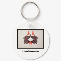 Rorschach Inkblot 2 keychains