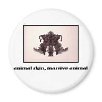 Rorschach Inkblot 4 magnets