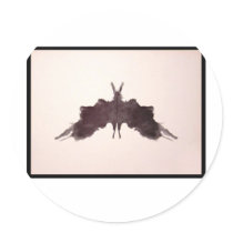Rorschach Inkblot 5.0 Round Stickers