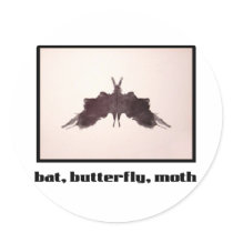 Rorschach Inkblot 5 stickers