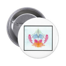 Rorschach Inkblot 8.0 Pinback Buttons