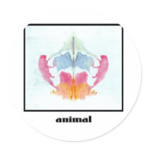 Rorschach Inkblot 8 stickers