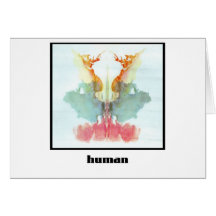 Rorschach Inkblot 9 Greeting Card