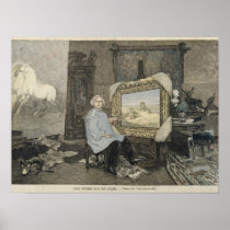 Rosa Bonheur  in her studio Posters