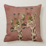 Rosa Bronze Giraffes  MoJo Pillow pillows