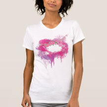 Rosa de la acuarela camiseta