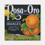 Rosa de Oro Orange Crate Label Magnets