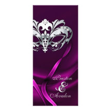 Rosa de plata de la mascarada Jeweled casando prog Lona Personalizada