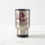 Rosa del cadete del espacio tazas de café