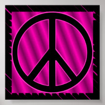 Rosa del signo de la paz posters