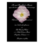 Rosa floral de la invitación del boda postales