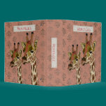 Rosa Giraffes Glitzy  Album binders