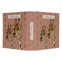 Rosa Giraffes Glitzy  Album binders