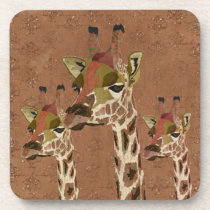 Rosa Giraffes Glitzy Coaster cork coasters