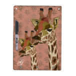 Rosa Giraffes Glitzy Dry Erase Board