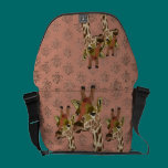 Rosa Giraffes Pink Glitzy Messenger Bag messenger bags
