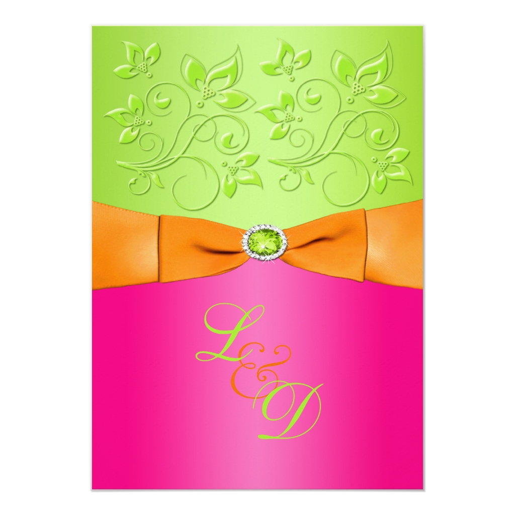 Naranja Invitaciones de boda Naranja Invitaciones de boda