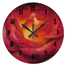 Rosa rojo llameante de la pintura al óleo