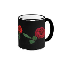 Rosa rojo taza
