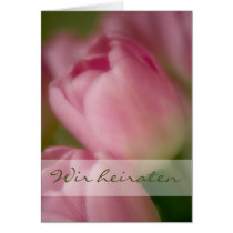 Rosa Tulpen • Hochzeitseinladung cards by SabineStGreetings Rosa Tulpen • Hochzeitseinladung cards