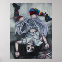 "Rosalie" poster print of oil painting