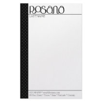 Rosana black Stationery