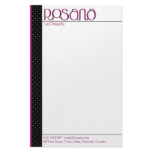 Rosana burgundy Stationery