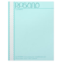Rosana tiffany blue Letterhead