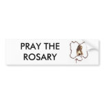rosary, PRAY THE ROSARY Bumper Sticker