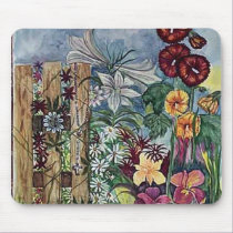 Rosary Prayer Garden Watercolor mousepads
