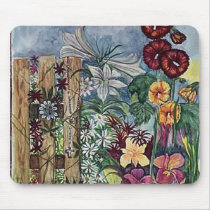 Rosary Prayer Garden Watercolor mousepads