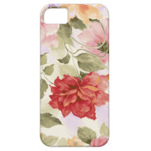 Rosas de la acuarela del vintage iPhone 5 funda