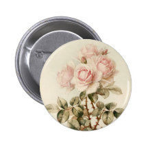 Rosas románticos del Victorian del vintage Pin