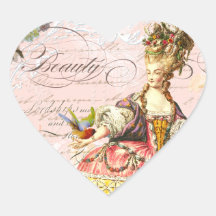 Rosas rosados de Marie Antonieta París Colcomanias De Corazon Personalizadas