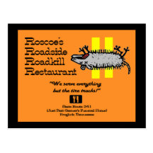 Roscoe's Roadside Roadkill Post Card