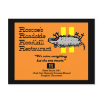 Roscoe's Roadside Roadkill postcards by postcardsfromtheedge Roscoe's Roadside Roadkill postcards
