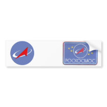 Roscosmos Flight Patch Bumper Stickers