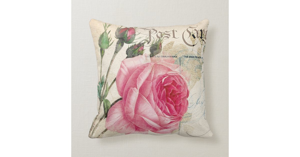 Rose (2) Pillow 20" x 20" Zazzle