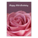 Rose 80th Birthday Card