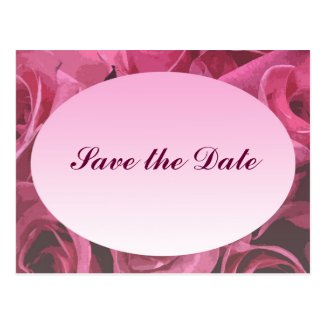 Rose Abstract Save the Date