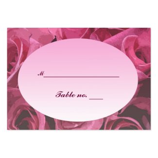 Rose Abstract Wedding Escort Card