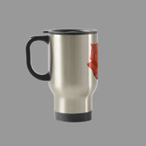 Rose After a Morning Shower Travel Mug mugs